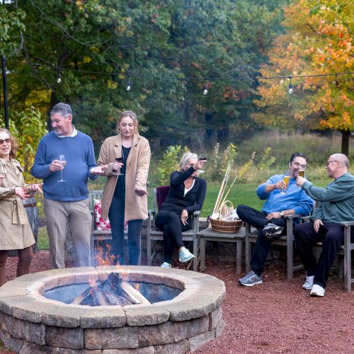 Wingspread Retreat Firepit Reception